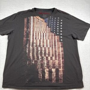 Robert Graham Men's 2XL American Flag Graphic Print T Shirt Stars and Stripes
